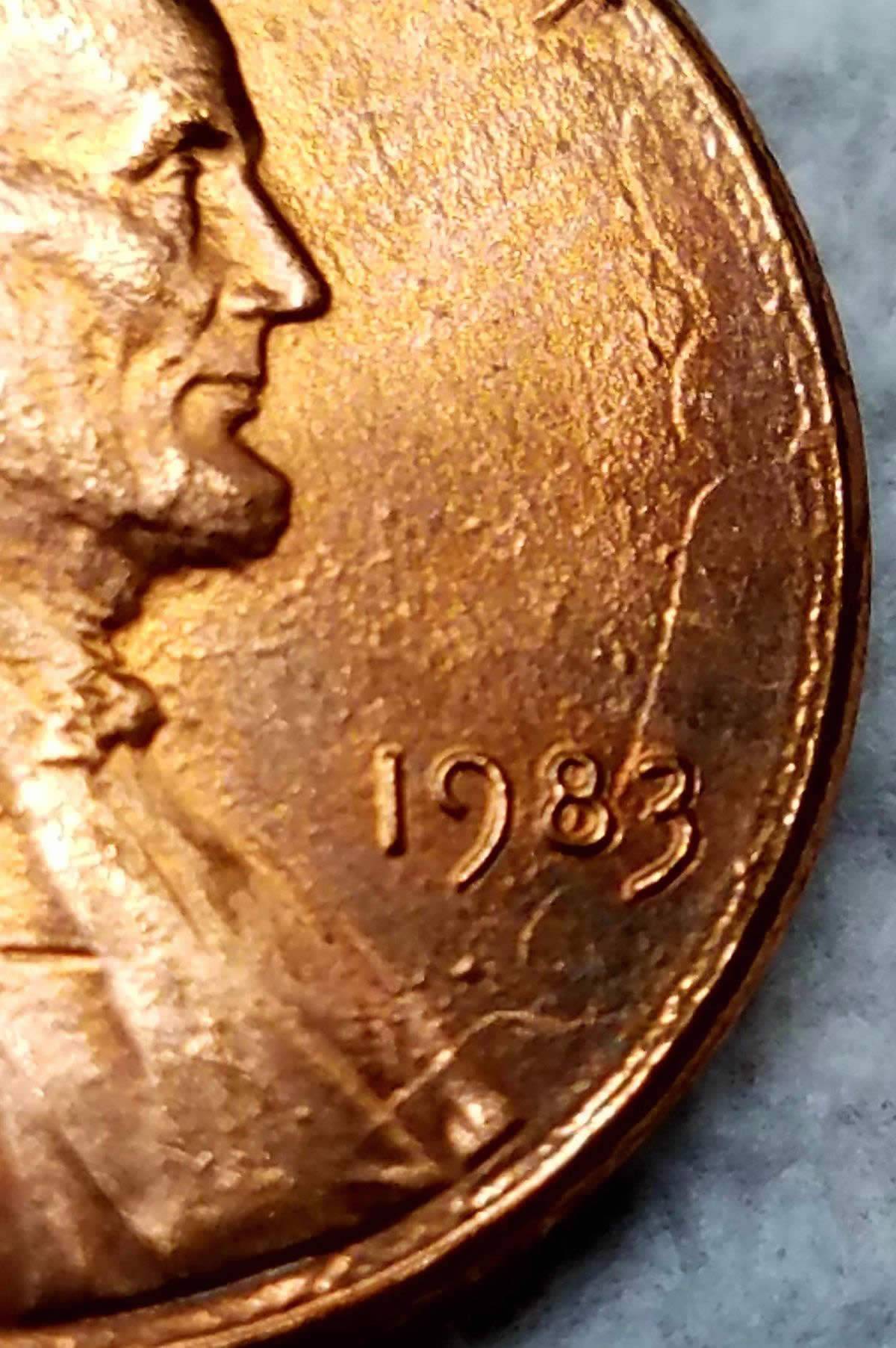 1983-P-Lincoln-Unique-Struck-Through-Number-8-Of-Date-On-Obverse?